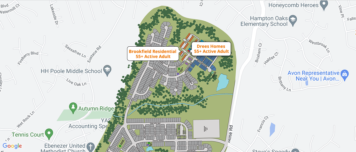 Embrey Mill Community Map