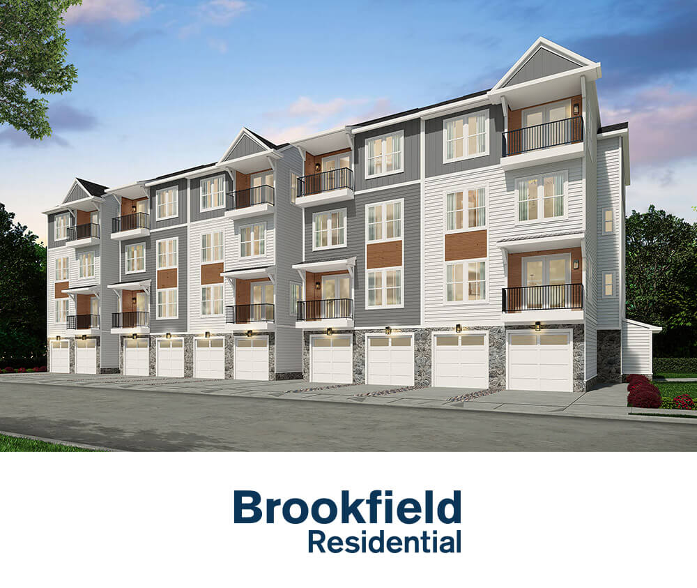 Brookfield Residential Active Adult Townhomes in Cascades at Embrey Mill