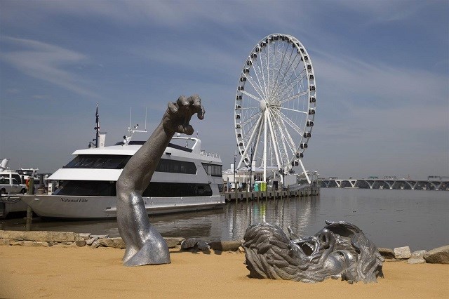 National Harbor beach