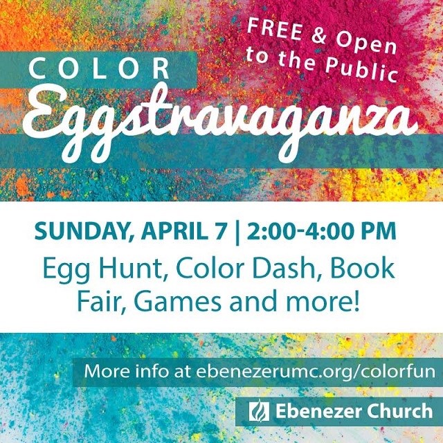 Color Eggstravaganza event in Embrey Mill