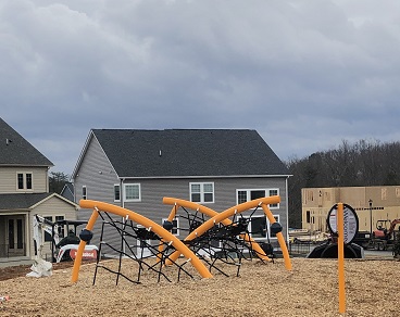 Playground area in Embrey Mill