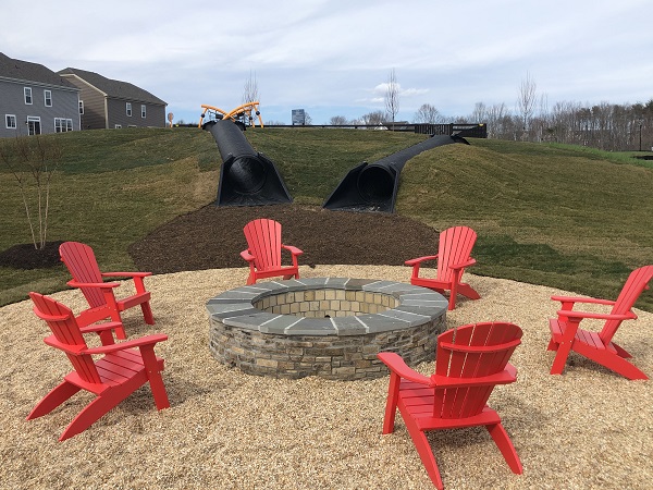 New Community Fire Pit And Play Structure, Alabama Fire Pit Laws
