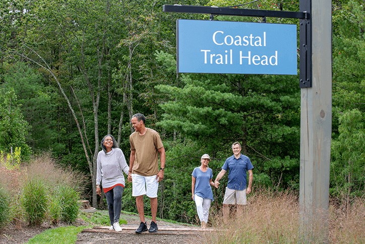 Coastal Trail Head signage, Embrey Mill