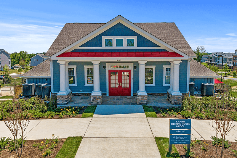Front of Knight Meeting House  in Embrey Mill