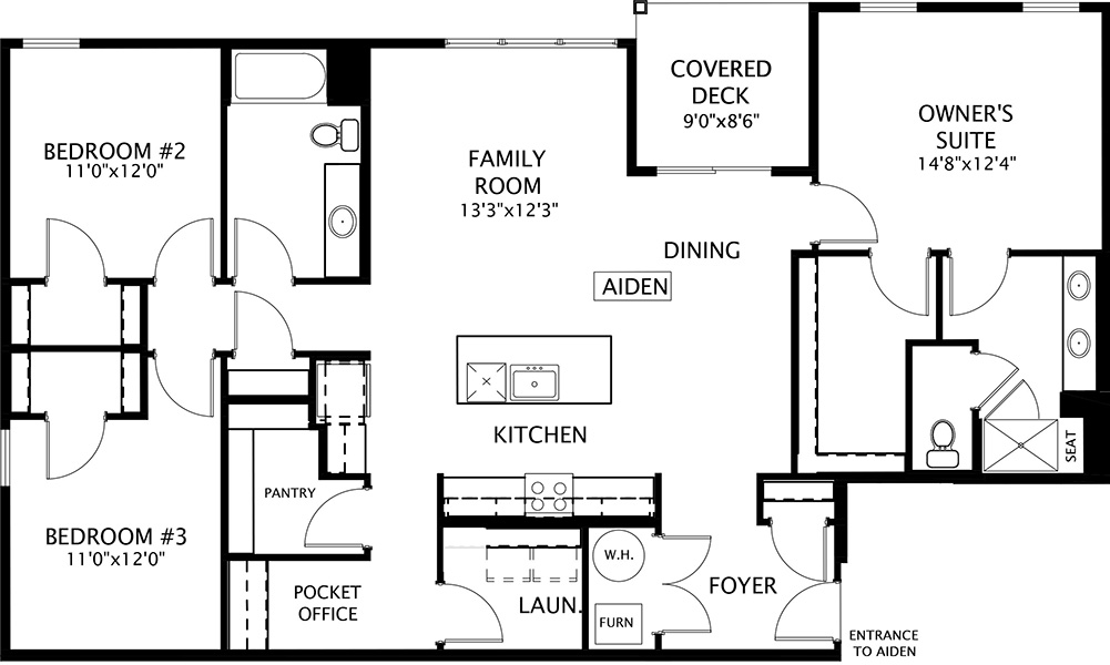 Aiden Floor Plan by Drees Homes in Embrey Mill