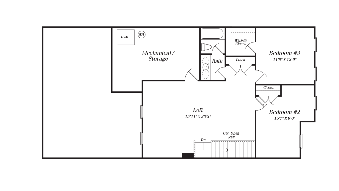 Rainier Floor Plan Owners Level by Miller & Smith in Cascades by Embrey Mill