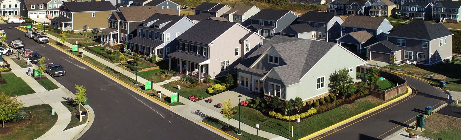 Model homes in Embrey Mill community in Virginia