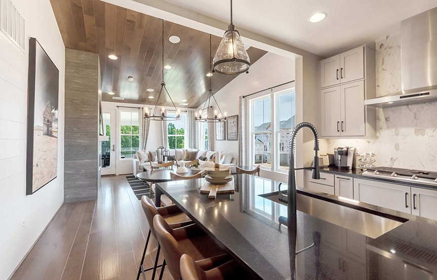 Rainier Townhome Dining and Kitchen in Cascades at Embrey Mill, Stafford, Virginia