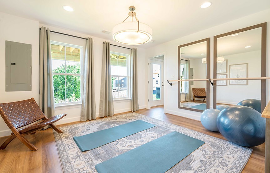 Rainier Townhome Fitness Room in Cascades at Embrey Mill, Stafford, Virginia
