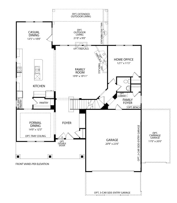 Rowan Main Level Floorplan