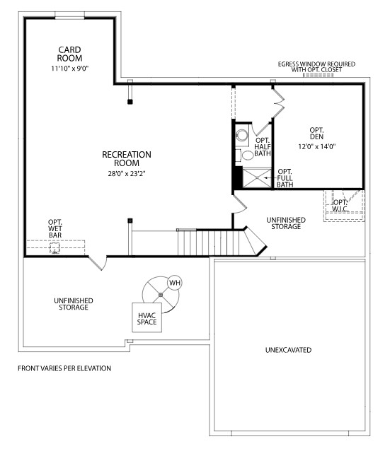 Rowan Lower Level Floorplan