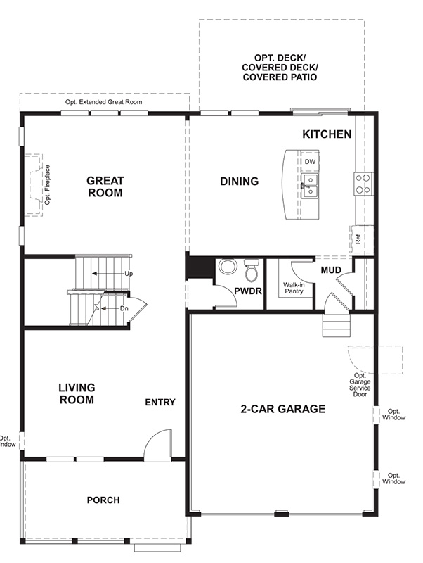 Hemingway Floor Plan by Richmond American Homes in Embrey Mill Stafford VA