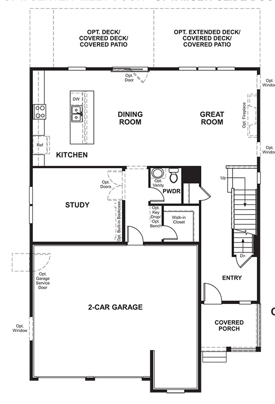 Yellowstone Floor Plan by Richmond American Homes in Embrey Mill Stafford VA