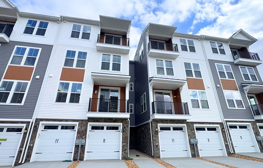 Amber exterior built by Brookfield Residential at Cascades within Embrey Mill