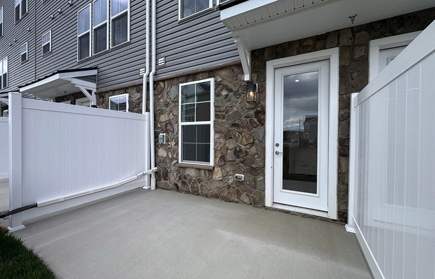 Amber patio built by Brookfield Residential at Cascades within Embrey Mill