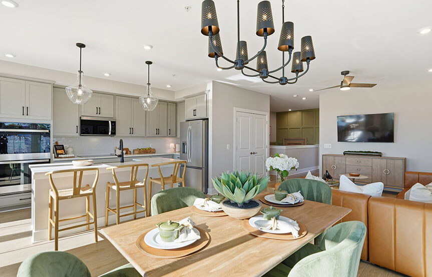 Scarlet kitchen built by Brookfield Residential at Cascades within Embrey Mill