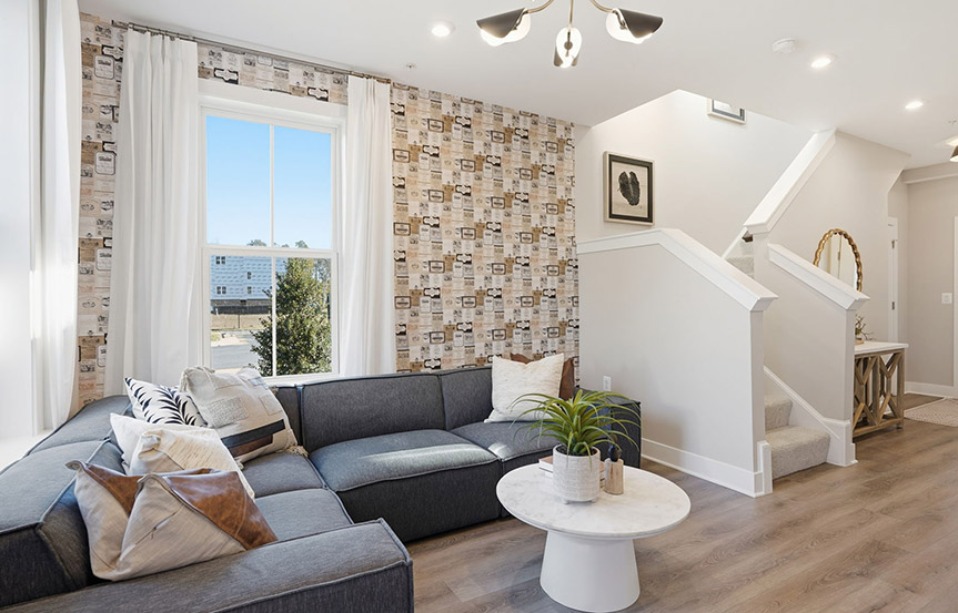 Amber lower level built by Brookfield Residential at Cascades within Embrey Mill