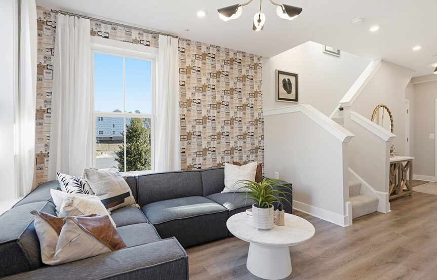 Amber lower level built by Brookfield Residential at Cascades within Embrey Mill