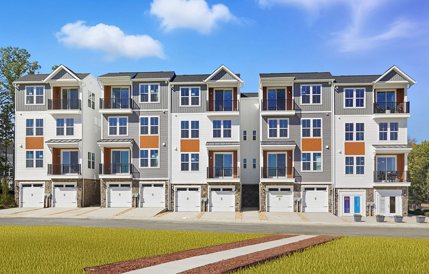 Amber exterior built by Brookfield Residential at Cascades within Embrey Mill