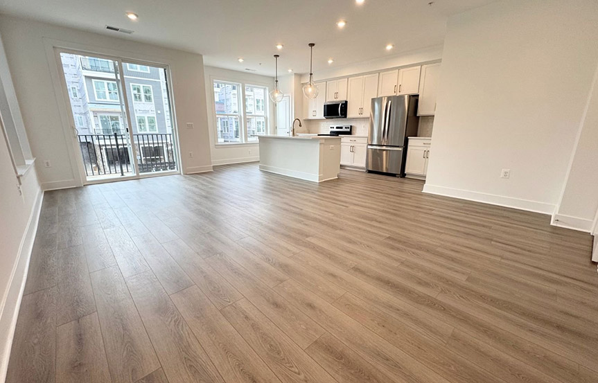 Amber kitchen built by Brookfield Residential at Cascades within Embrey Mill