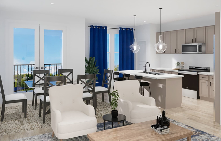 Scarlet main floor built by Brookfield Residential at Cascades within Embrey Mill