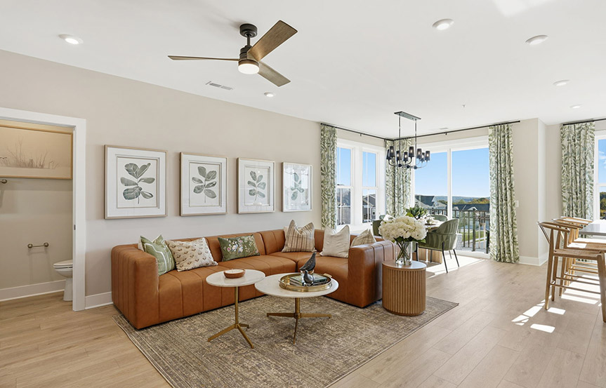 Scarlet Great Room built by Brookfield Residential at Cascades within Embrey Mill