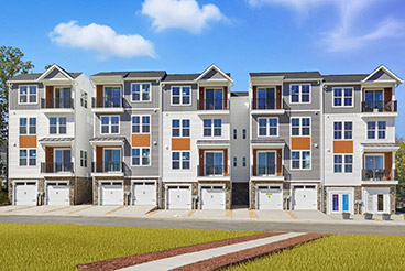 Brookfield Residential townhomes at Embrey Mill